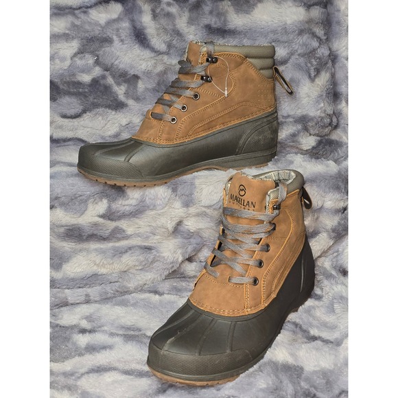 NEW Magellan Outdoors Mens All Weather Duck Boots Brown Waterproof 180472 Size 9 main image 4
